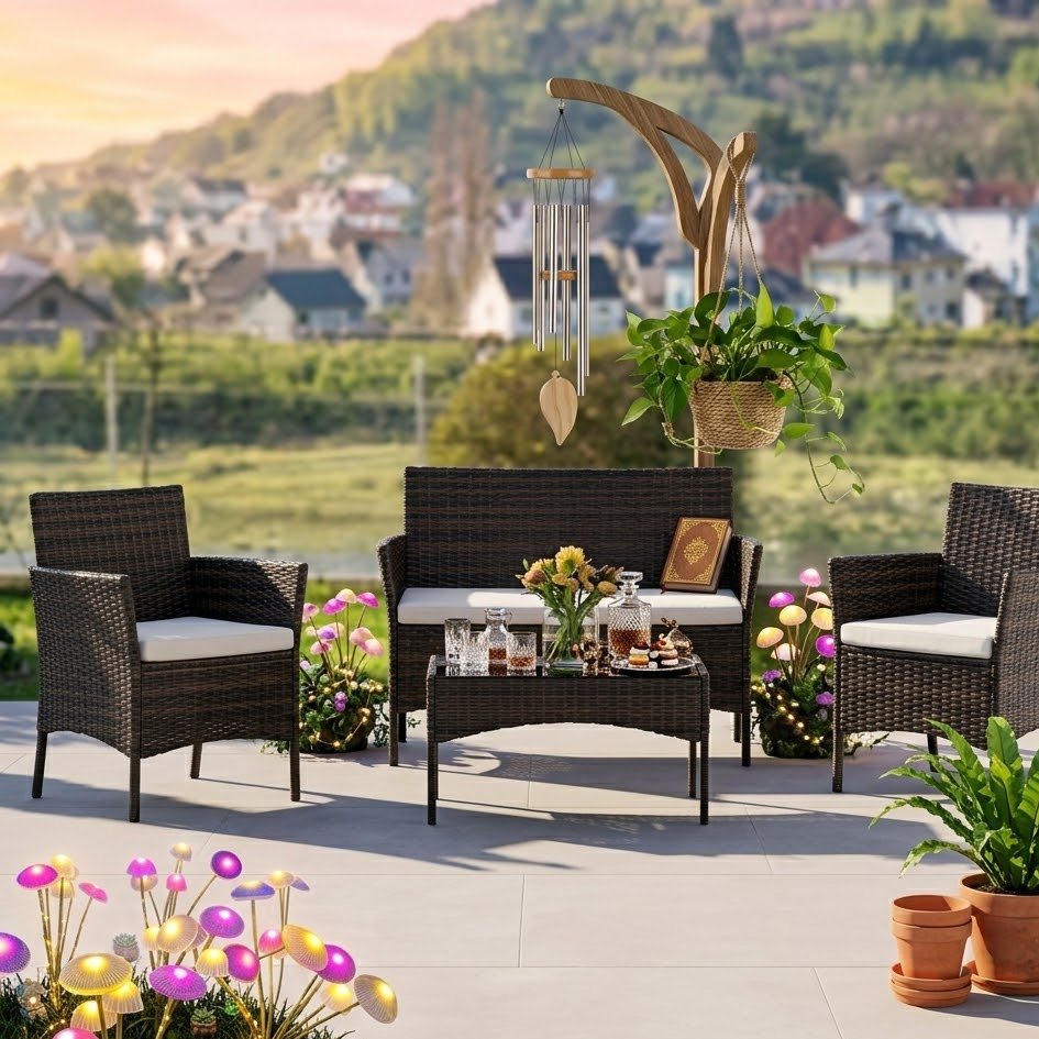 4-Piece Outdoor Patio Dining Set