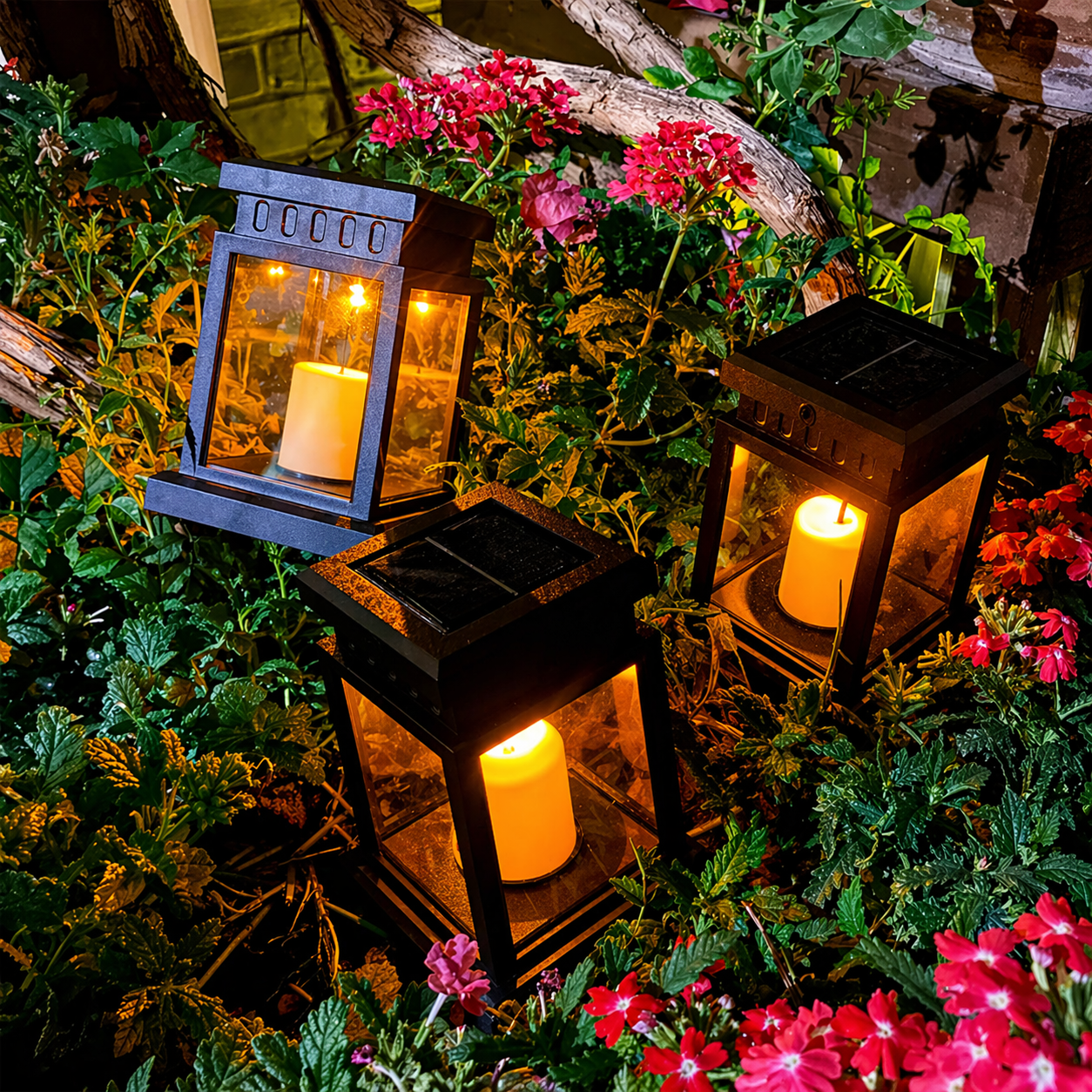 Solar Hanging Lantern Garden Lights