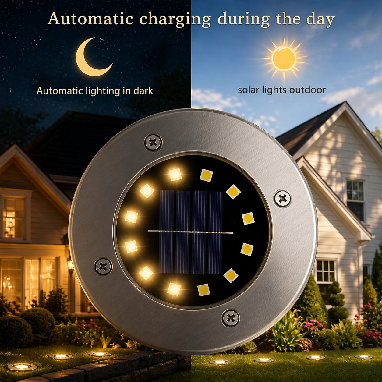 Solar Path Disk Lights